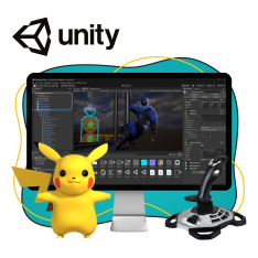 Мир игр на Unity 2D на популярном движке + AI-помощники - КИБЕРшкола программирования для детей, компьютерные курсы для школьников, начинающих и подростков - KIBERone г. Павловск