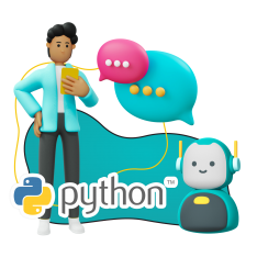Умный чат-бот на Python - КИБЕРшкола программирования для детей, компьютерные курсы для школьников, начинающих и подростков - KIBERone г. Павловск