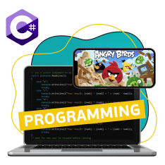 Программирование на C#. Удивительный мир 2D-игр - КИБЕРшкола программирования для детей, компьютерные курсы для школьников, начинающих и подростков - KIBERone г. Павловск